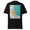 Vintage Chicago Map T-Shirt, A Historical Map Of Chicago Illinois, Unisex