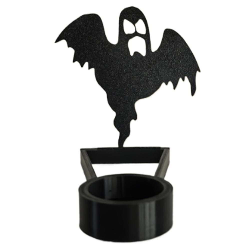 Halloween Funny Shadow Stand Foldable Horror Candle Holder Multi-Purpose Projection Candle Stand Atmosphere Arrangement Craft