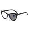 Stylish Photochromic Myopia Glasses Women's Fashion Cat Eye Color Changing Eyeglasses Anti Blue Light Minus Sight  Eyewear -4.0