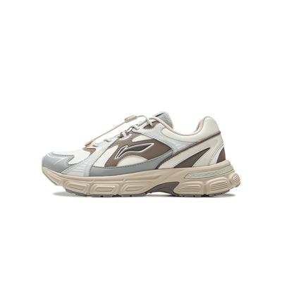 Li Ning Kids Fashion Non-Slip Shock Absorbing Wear-Resistant Rebound Low-Top Casual Shoes Kids Casual Shoes Brown YKCU180-15