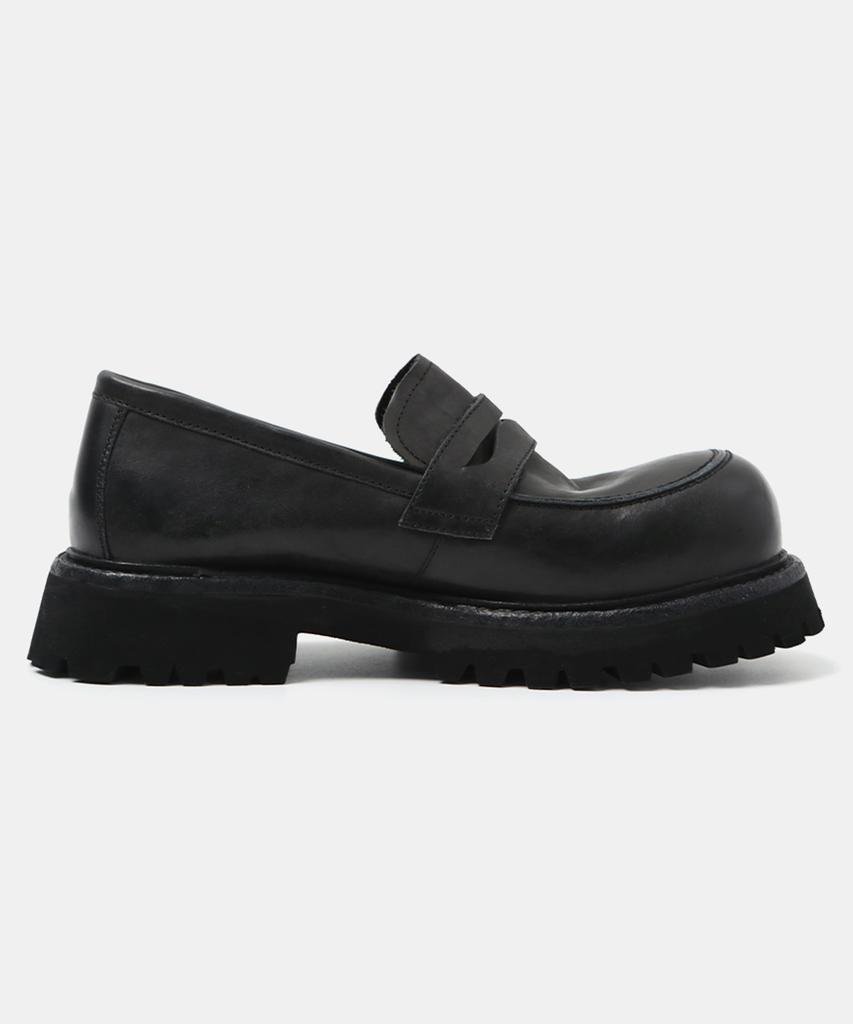 Wetheroad Wtrd2620 Hannibal Tumble Wash Heavy Loafers Black