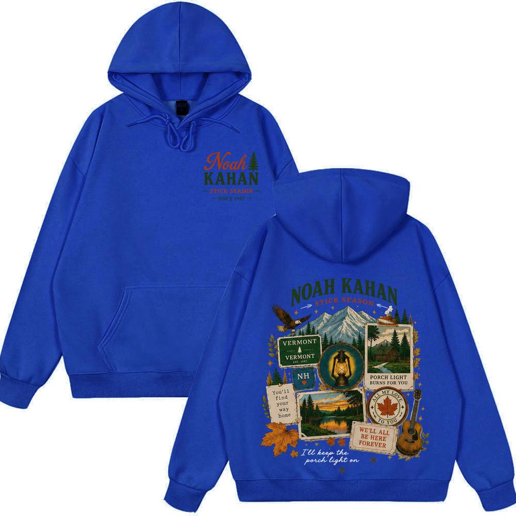 Noah Kahan The Great Divide Tour 2026 Grafikdruck Hoodie Herren Damen Hip-Hop Sweatshirt Langarm Lässig Übergroß Pullover