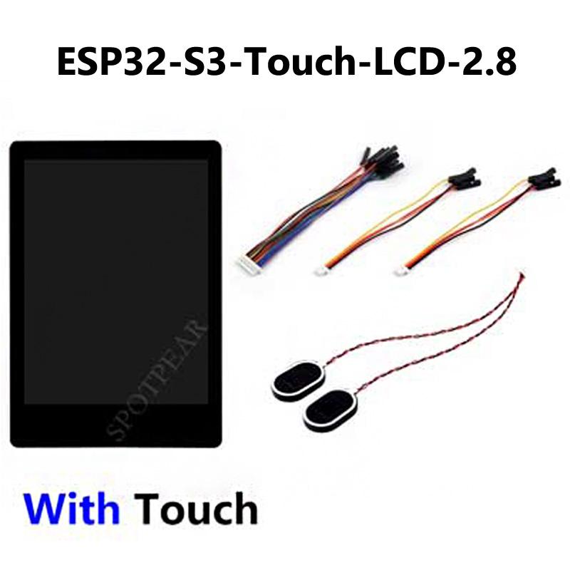 ESP32 S3 R8 MP3 Board 2.8inch LCD Captive TouchScreen Display LVGL Speaker/RTC/SD-Card-Port/Battery-Port/QMI8658-6-Axis-Sensor