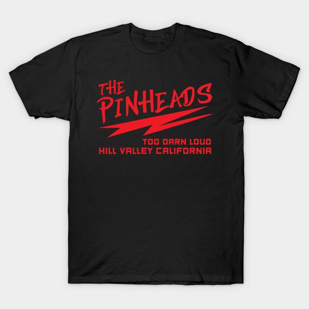 Мужская черная футболка с принтом The Pinheads Back To The Future Печать на бумаге для трансфера без вырезания Хлопковая футболка 2XL чёрный