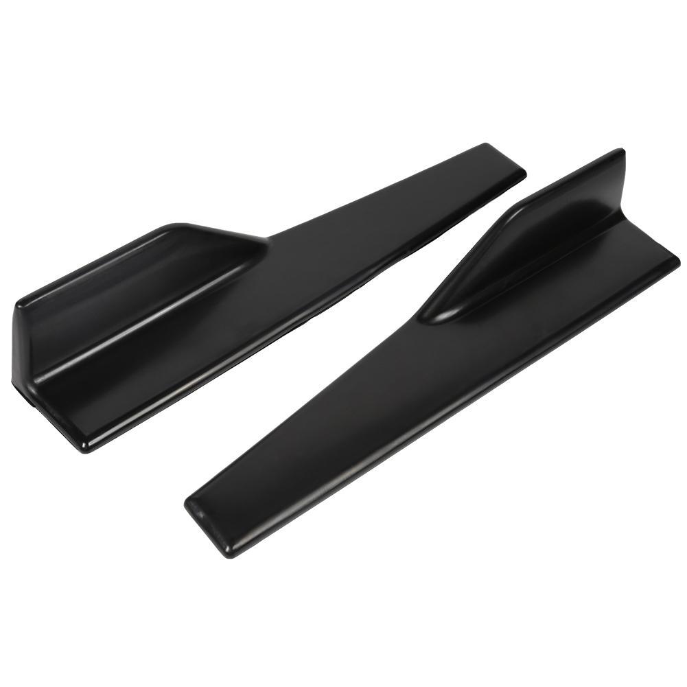 Black Pair Front Bumper Side Lip Splitters Spoiler Winglet Blade Spats For BMW