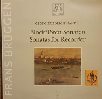 LP Record FRANS BRGGEN GEORG FRIEDRICH HND  BlockflotenSonaten  Sonatas For R 641044 Telefunken Germany Classical Used