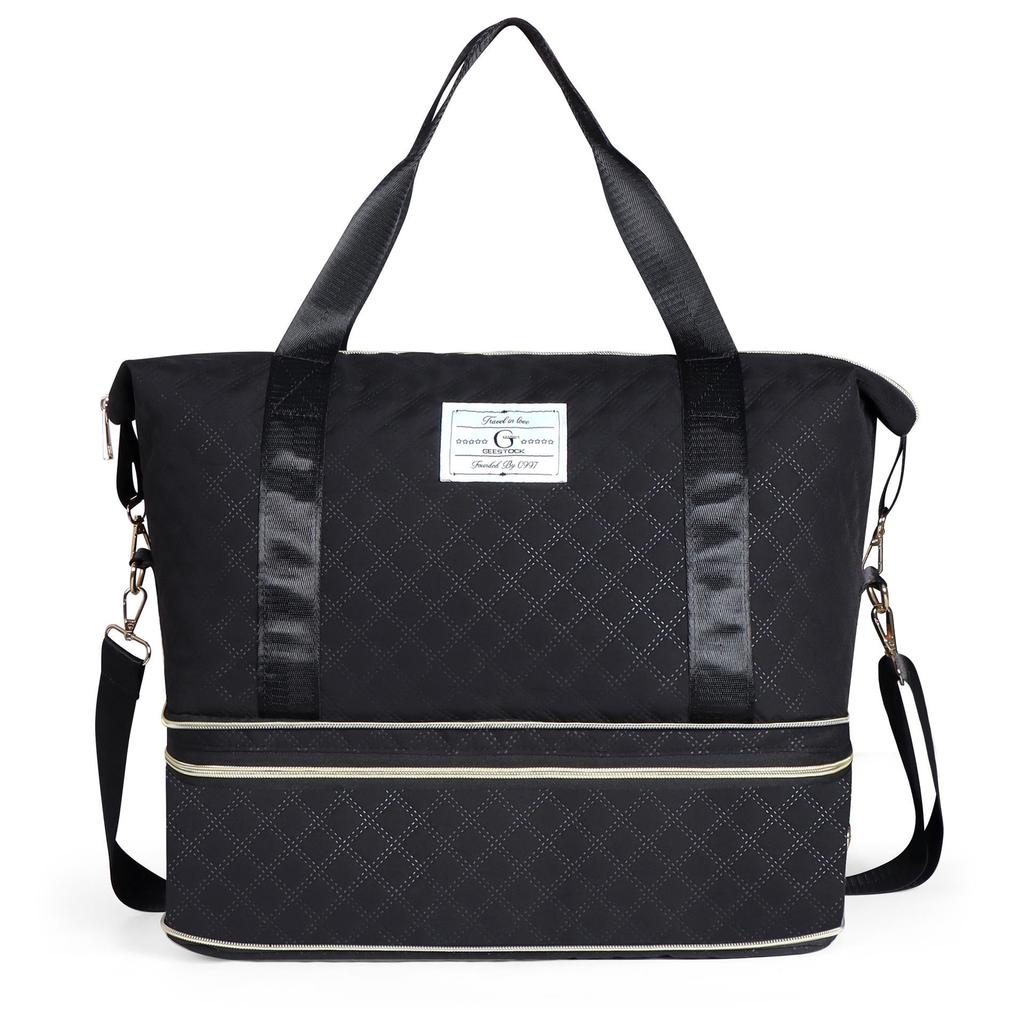Korean Style Expandable Travel Bag - Large Capacity, Wet/Dry Separation, Sports & Student Carry-on