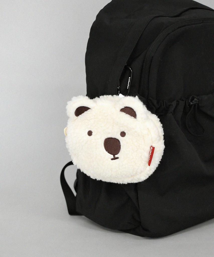 Kimhachan Fluffy Character Pouch - Kim Hachan