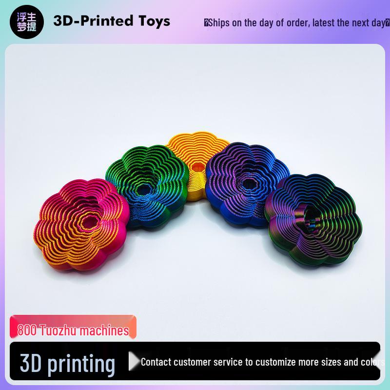 3D Flower Decompression Toy and Educational Desk Ornament