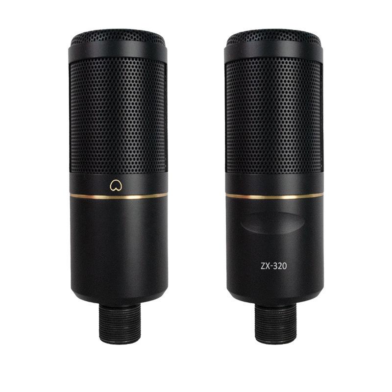 ZX320 Condenser Microphone 48V for Conference, Broadcast, Singing, and Recording