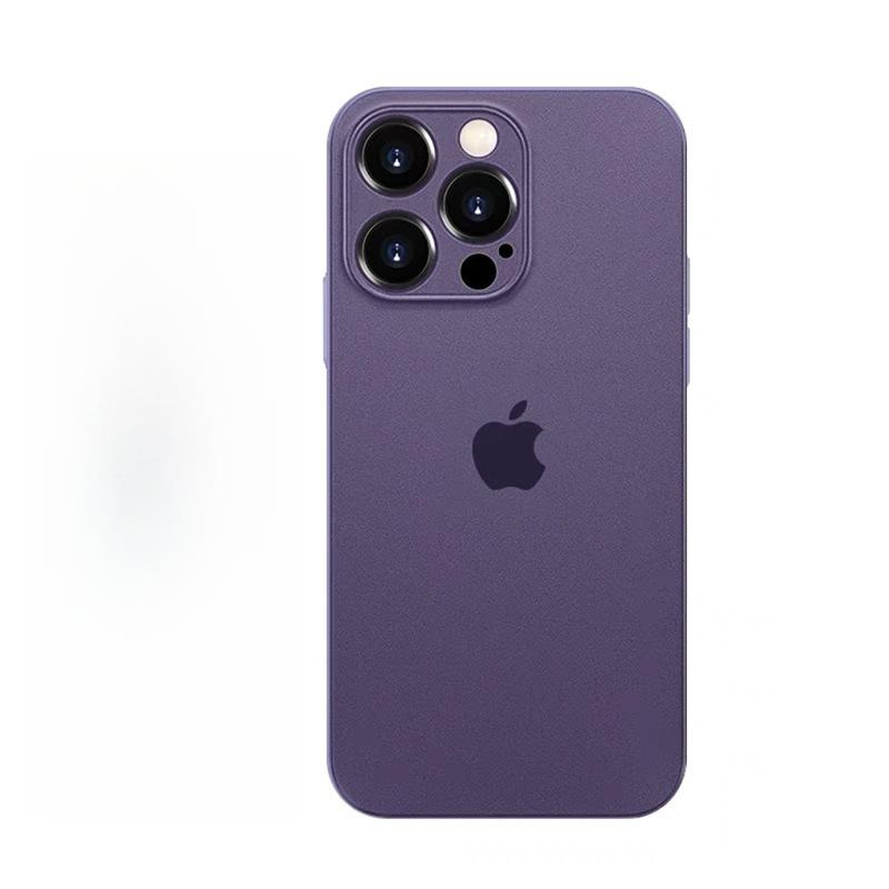 Applicable To Apple 15 Promax Mobile Phone Case IPhone 14 Summer Transparent Matte Lens All Inclusive 13 Ultra-thin Anti-fall