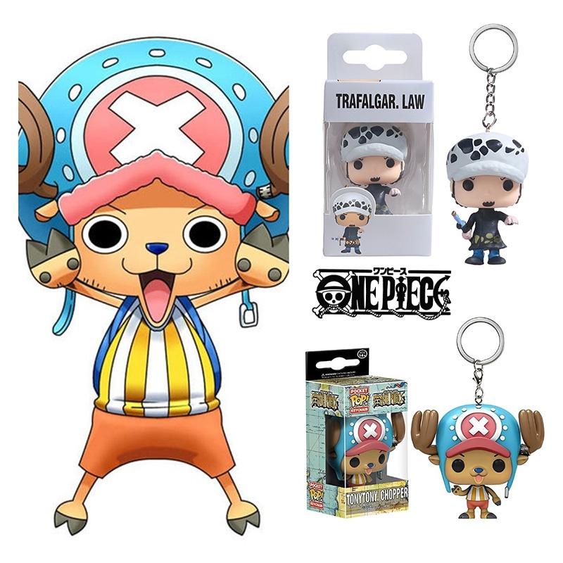 Pop Best-selling One Piece Luffy Anime Pvc Keychain Toy Gift Wholesale