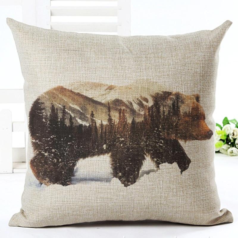 bear throw pillow