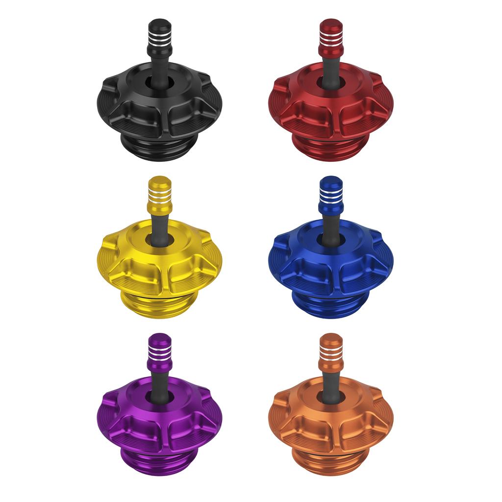 Motorcycle Vented Gas Cap Oil Fuel Tank Cover Aluminum Universal For Harley All Female Threaded Gas Tanks Except Touring 23.5-25