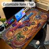 Fantasy Magic Theme Personalized Mouse Pad Custom Name Text Non Slip Desk Pad For Laptop Office Desktop
