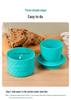 Silicone Sealed Butter Dish with Lid and Scale Lines