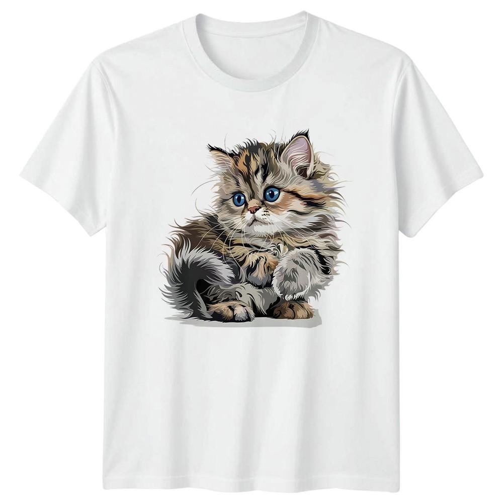 Adorable Fluffy Kitten Easily Distracted TShirt Funny Cat Cats Birthday Gift S