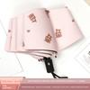 Cute Folding Umbrella for Girls with Black Coating for Sun Protection and Uv Protection, Manual and Fully Automatic, Dual-Use for Sun and Rain