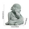 DIY Little Monk Ornament Chinese Style Buddha Statue Mini Bald Monk  Fish Pond Landscaping