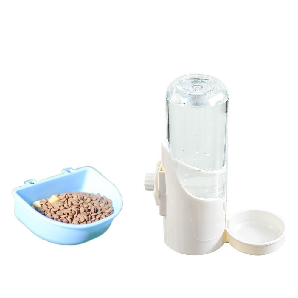 

Пластиковая поилка-фонтан для домашних животных, кормушка, миска для домашних животных большой вместимости, диспенсер для воды для домашних животных, кролик белый/синий