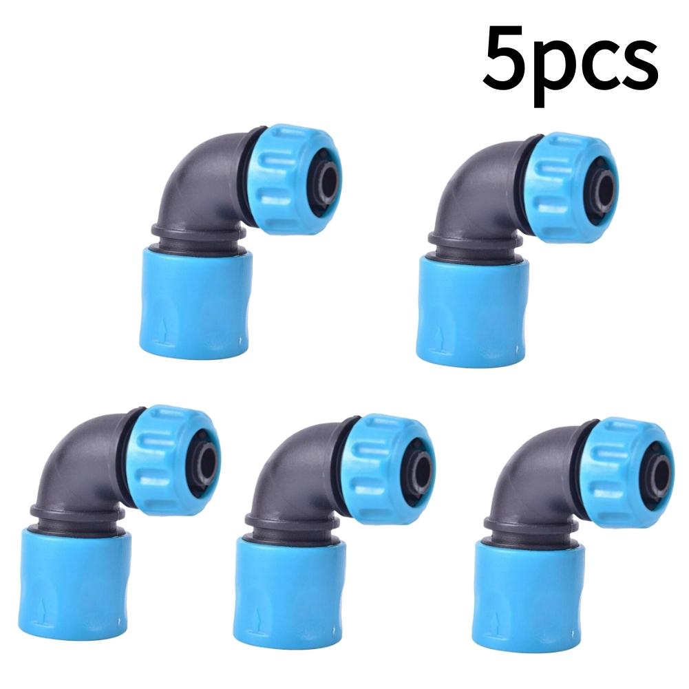 1/2/3/4/5 Stück 1/2" Gartenwasseranschluss Wasserhahnanschluss Winkelstück Kunststoffrohrfittings Bewässerungsschlauch Schnellverbindungsadapter