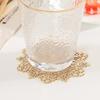 Decorative Placemat Kitchen Placemat Christmas Snowflake Cup Coaster Set Hollow-out Non-slip Mug Pad Decorative for Holiday