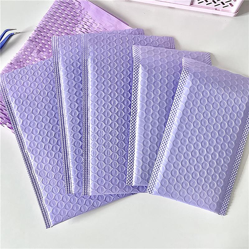 

10 шт., фиолетовые почтовые конверты с пузырьками, транспортировочные пакеты, самозапечатывающийся заполненный конверт, упаковка для доставки, защита от падения, прочный подарок