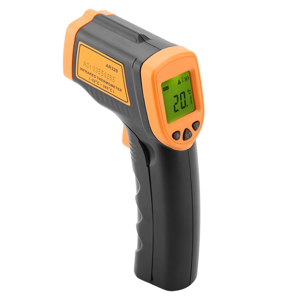 SMART SENSOR AR320 No Contact LCD Display Laser Digital Infrared Thermometer  32 Celsius  380 Celsius