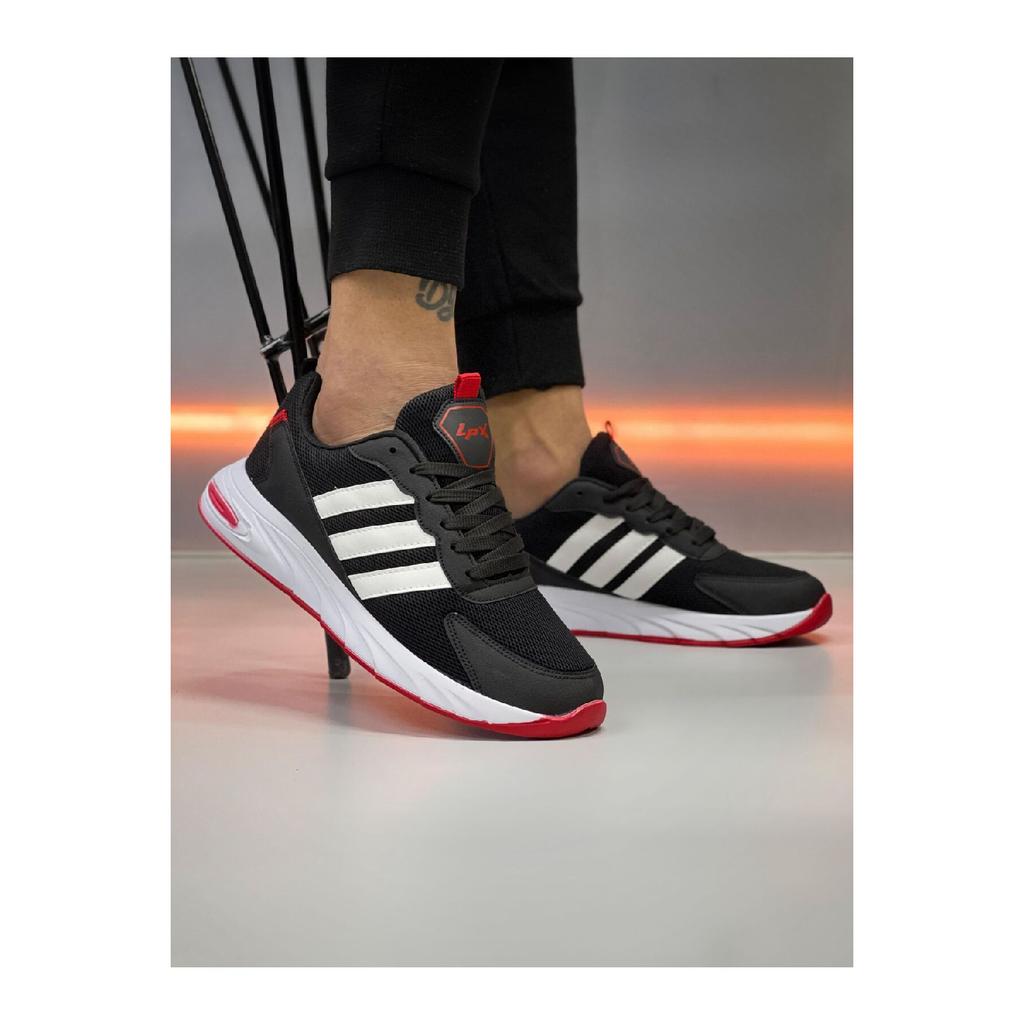 Black Men's Orthopedic 3 Line Casual Shoes Sneaker Nk0648