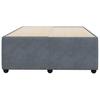 Vidaxl Bed Frame Without Mattress, Dark Gray, 120X200 Cm, Velvet