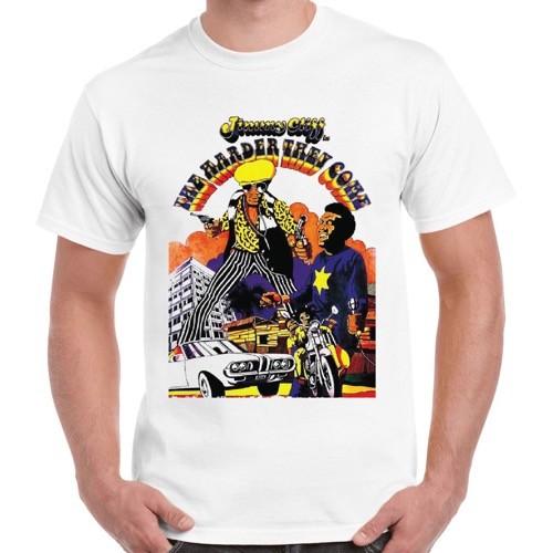 

The Harder They Come Poster 70s Jimmy Cliff Film Reggae Music Retro T Shirt Unisex T-Shirt M