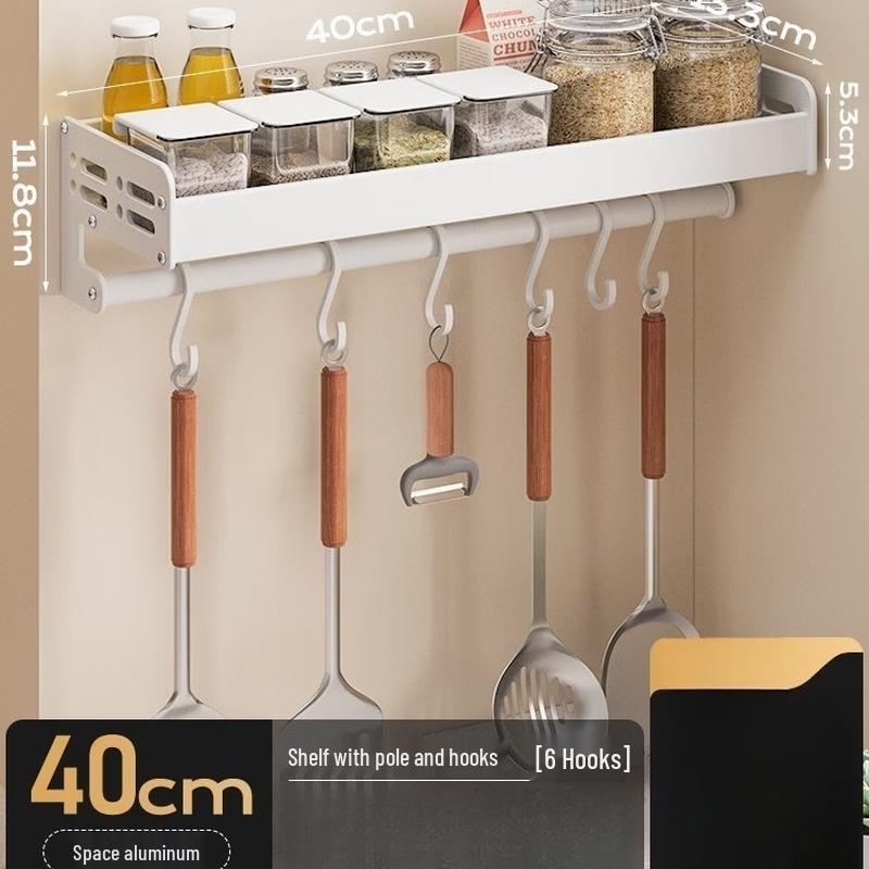 Youshu Foldable Aluminum Kitchen Wall Shelf