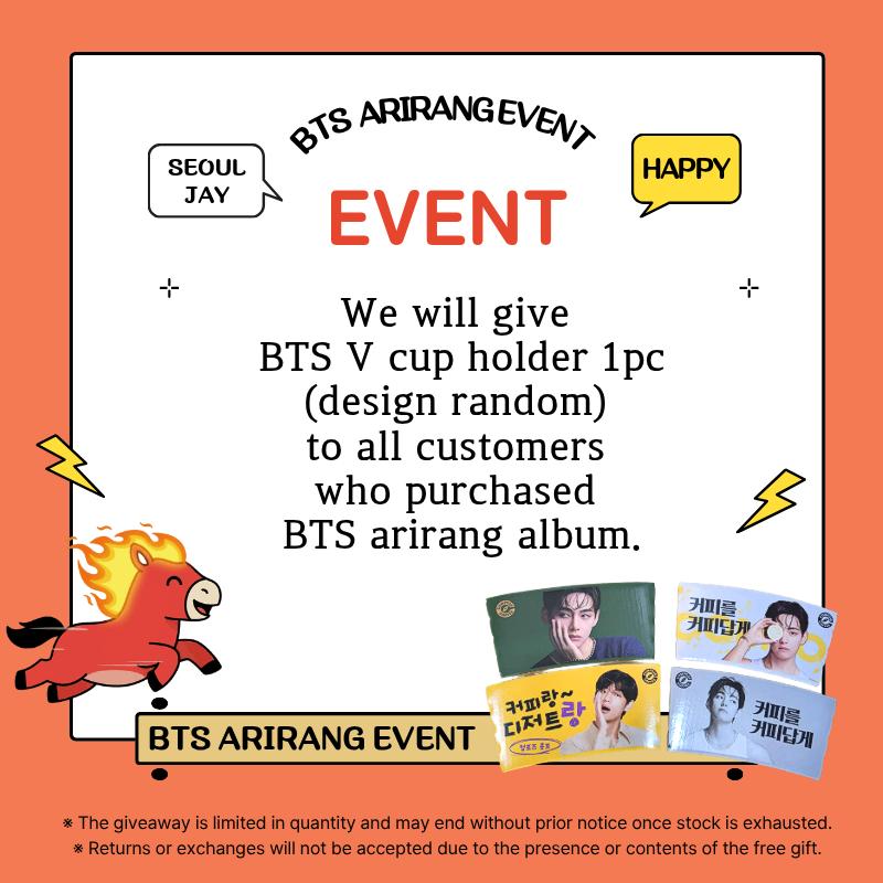 ( escolha do membro ) presente pré-venda BTS ARIRANG Edição Standard. Vinil lp