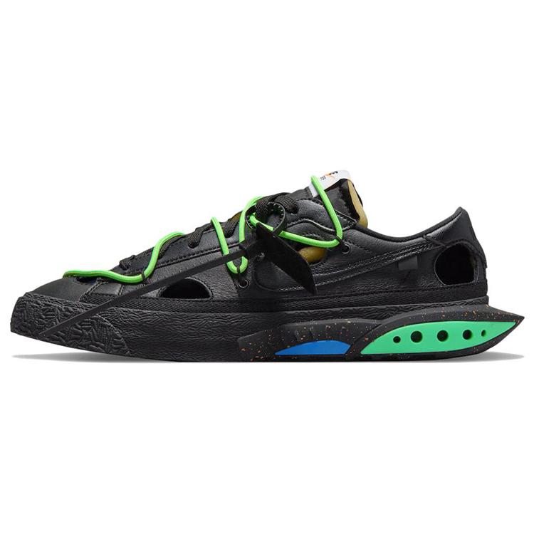 New Nike Blazer Low Off White Black Electro Green DH7863-001