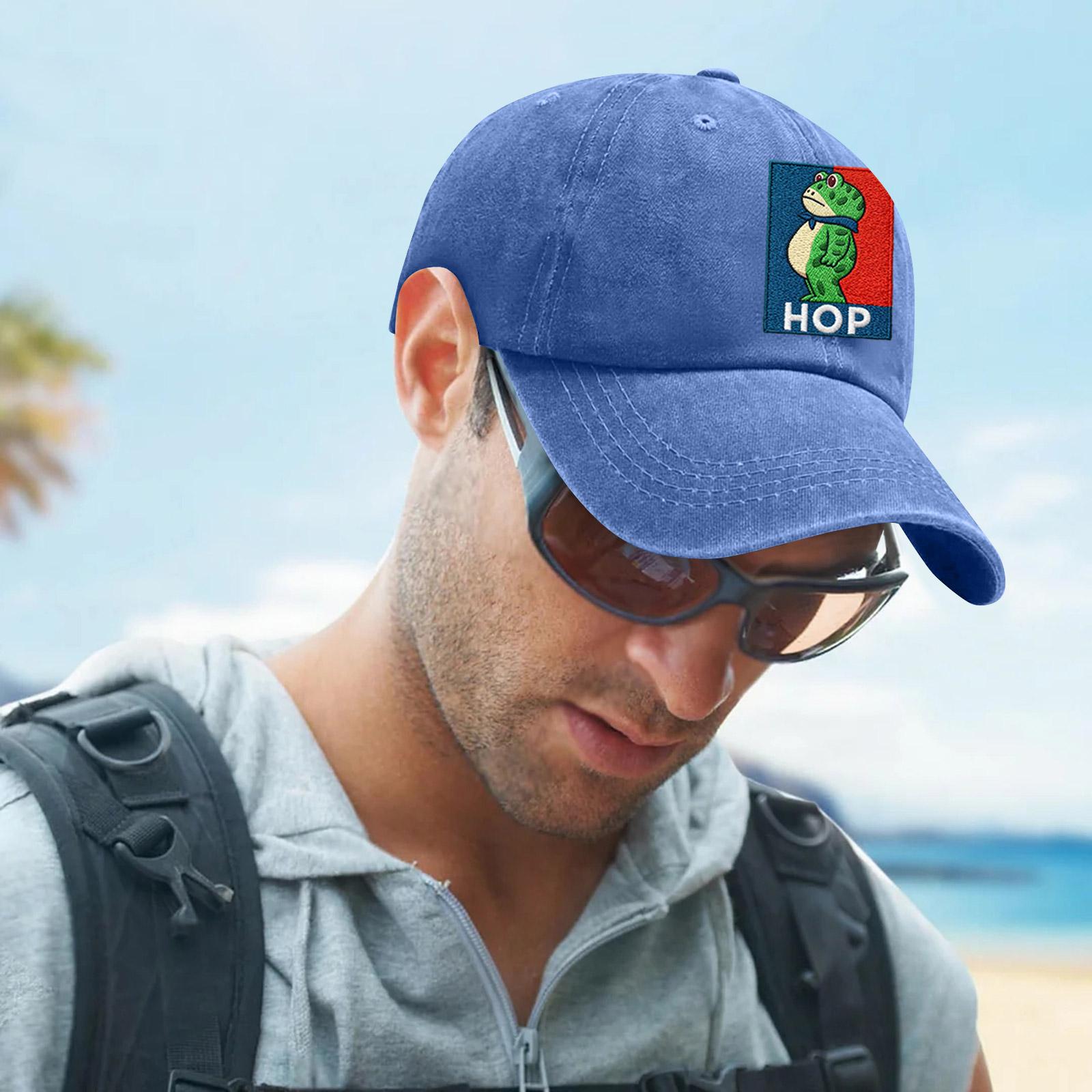 

Fashionable Print Men s And Women s Adjustable Baseball Caps One Size синий