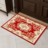 Paillasson Festif Rouge Style Chinois - Tapis d'Entrée Anti-Salissures pour le Nouvel An