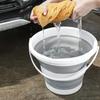 Seau Pliable Portable, Seau de Lavage Pliable pour Voiture, Camping en Plein Air, Pêche, Voyage, Rangement Facile, Articles de Nettoyage, Usage Domestique et Commercial