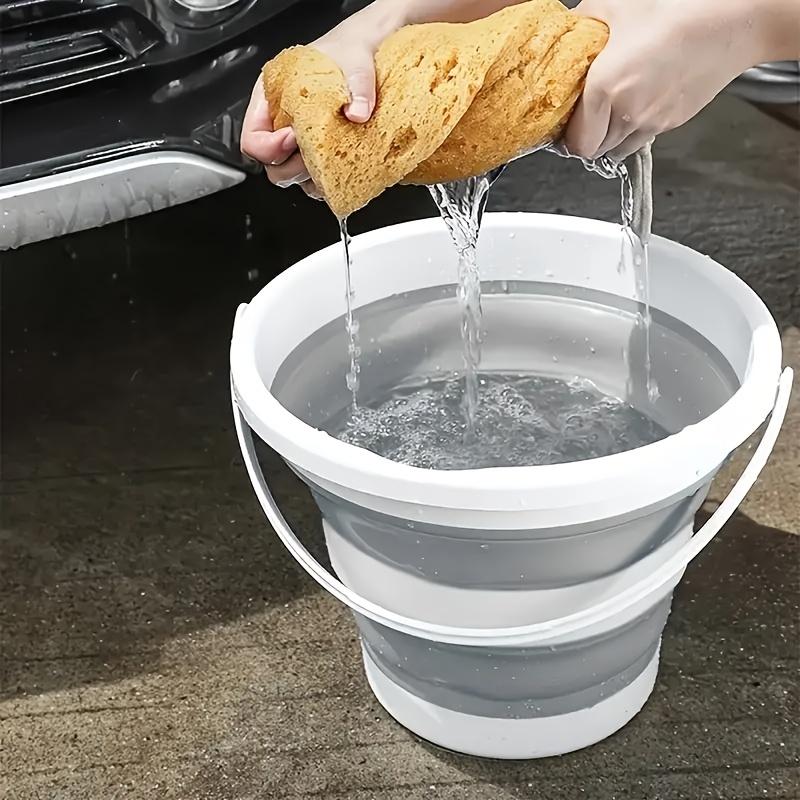 Seau Pliable Portable, Seau de Lavage Pliable pour Voiture, Camping en Plein Air, Pêche, Voyage, Rangement Facile, Articles de Nettoyage, Usage Domestique et Commercial