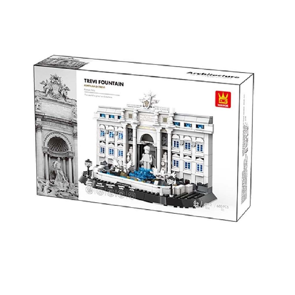 High-Quality 650Pcs High-Quality Roman High-Quality Trevi High-Quality Fountain Construction Set High-Quality Building Kit-World High-Quality