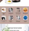 Supor 1.7L Stainless Steel Electric Kettle - Seamless Double Layer, Anti-Scald Design, 304 Steel Kettle.