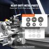 Mini-Metall-Drehmaschine 220x600 mm Präzisions-Werkbank-Power-Metall-Drehmaschine Variable Drehzahl 1100W Bürstenloser Motor Metallgetriebe