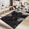 1pc Fire and Blood Office Carpet Chair Mats, Home Decor Mat | Fantasy Theme Mat | Durable Mat, Dragon DecorB23