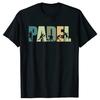 Lustige Padel Tennis T-Shirts Sommer Schläger Ball Grafik Baumwolle Streetwear Kurzarm Padelspieler Geschenke T-Shirt Herrenbekleidung