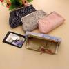 Canvas Leaf Clasp Coin Purse - Women's Small Handbag 