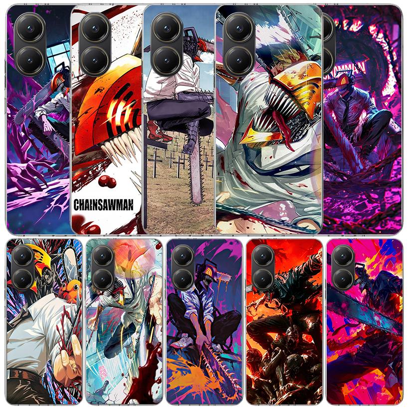 C-Chainsaw Mans Denji Phone Case For Xiaomi Poco F7 Ultra X5 X6 X7 Pro M7 Redmi 15C 15 13C 13 12C 12 10C 10 10A 9 9C 9A 9T Cover
