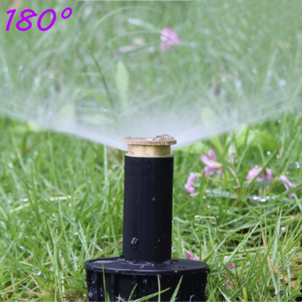1/2" Thread Pop Up Sprinklers 90/180/360 Degree Automatic Stretching Scattering Sprinkler Garden Lawn Grassland Buried Nozzle