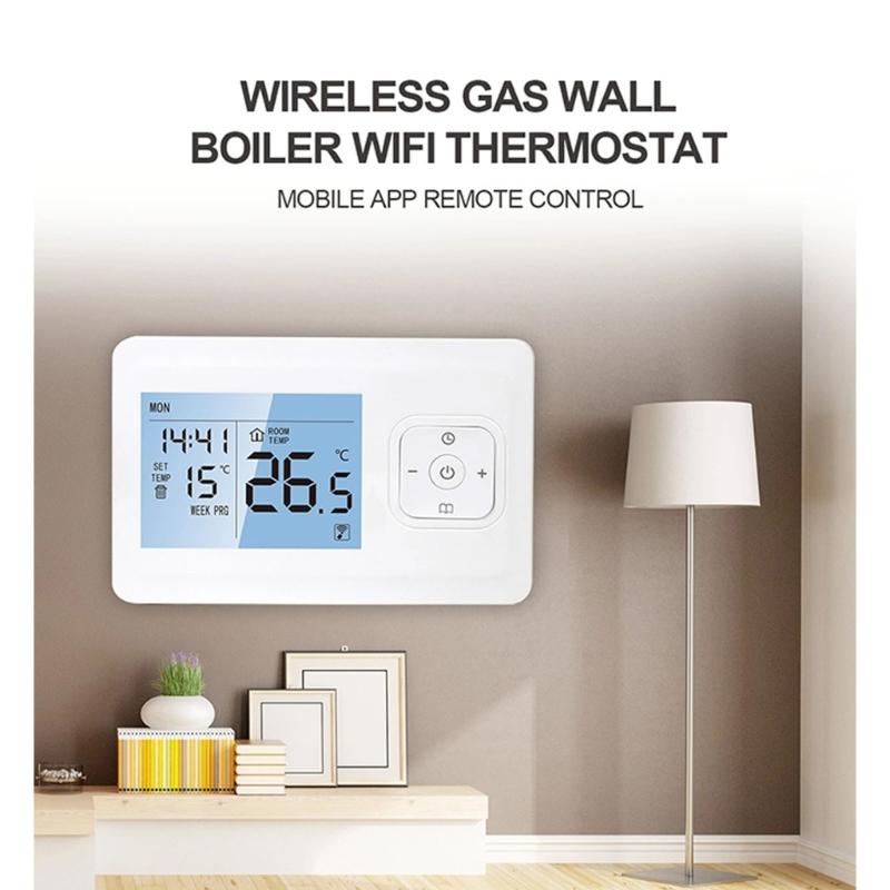 WiFi Thermostat Digital Temperature Controller APP Control LED Display Screen Electric Floor Heating Thermostat