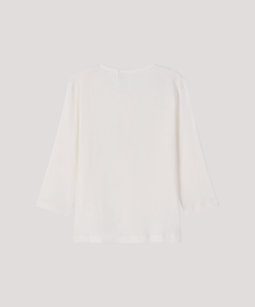 Deolil Cotton Half Cardigan_Ivory