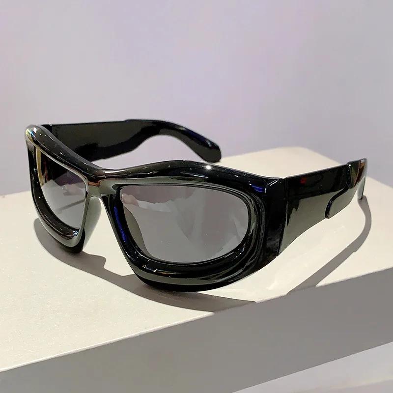 

Oversized Big Frame Punk Square Sunglasses Women For Men Vintage Sun Glasses Luxury Brand Designer Steampunk Mirror Shades