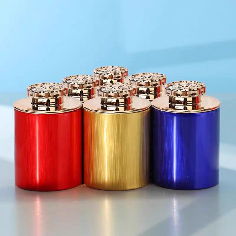 1Pc Creative Mini Empty Tea Tin Can Household Tea Sealed Jar Portable Travel Small Tea Box Metal Storage Can